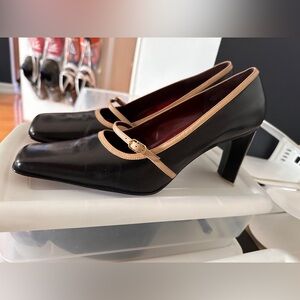 Day-to-night, two-tone, Nine West Mary Janes